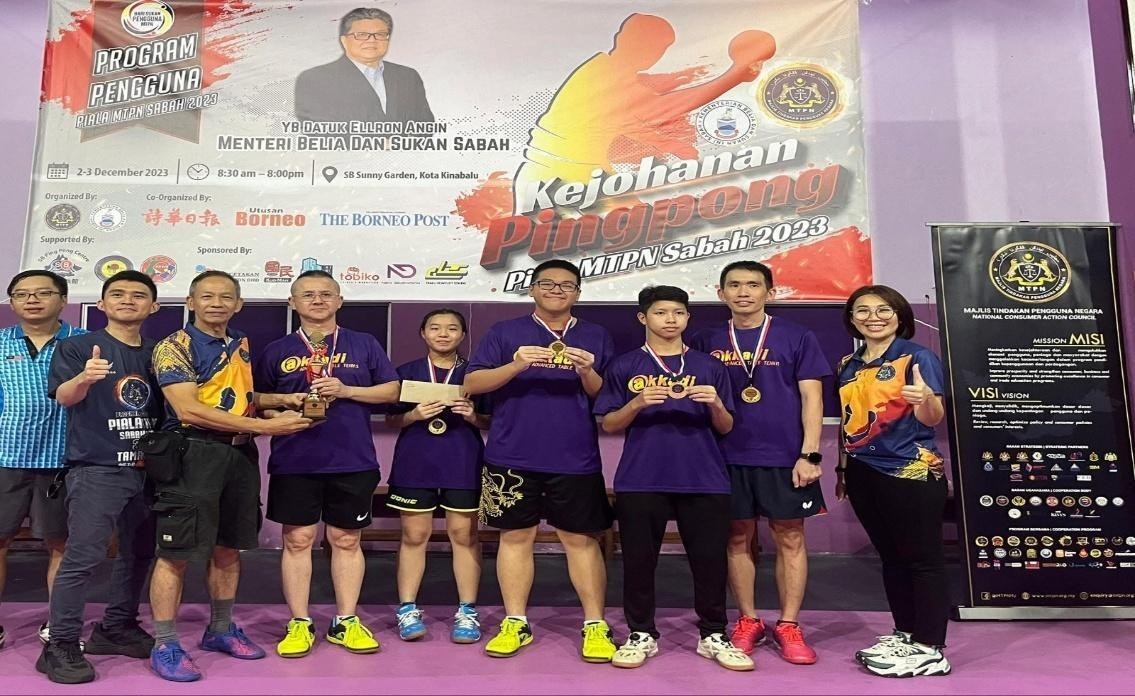 MTPN Sabah Table Tennis Cup: Community participation and sportsmanship.